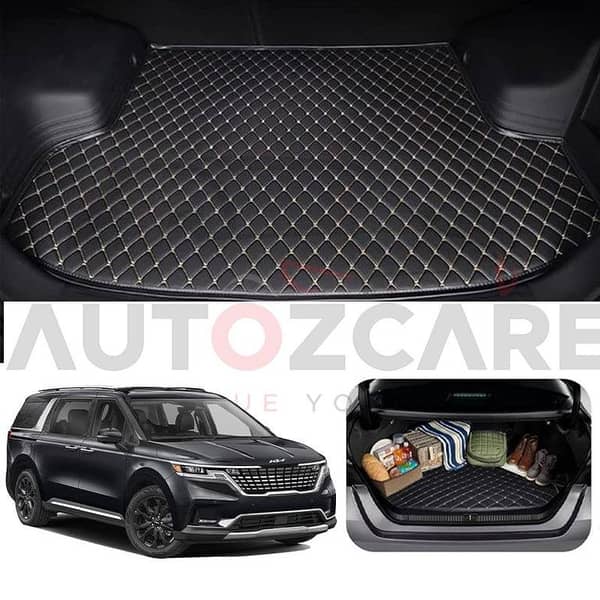Kia Grand Carnival 7D Trunk Mat for 2021-2025 Models - Custom Fit and Waterproof