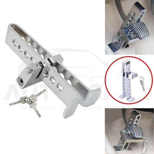 Universal Stainless Steel Car Lock: Anti-Theft Security for Brake & Clutch Pedals