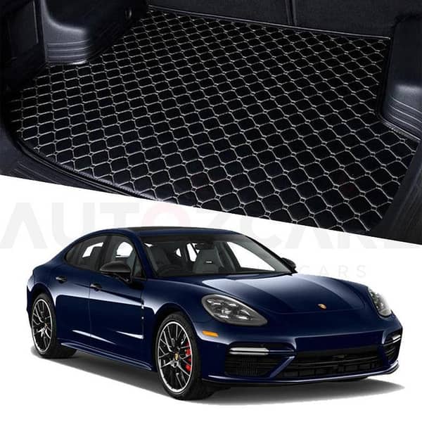 Porsche Panamera 7D Custom Car Trunk Mat - Model 2010-2018