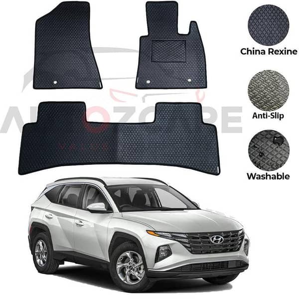 Hyundai Tucson China Rexine Floor Mat 3PCS - Model 2020-2024
