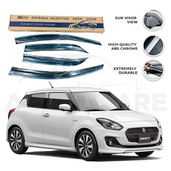 Suzuki Swift Chrome Air Press Sun Visor for Models 2010-2021