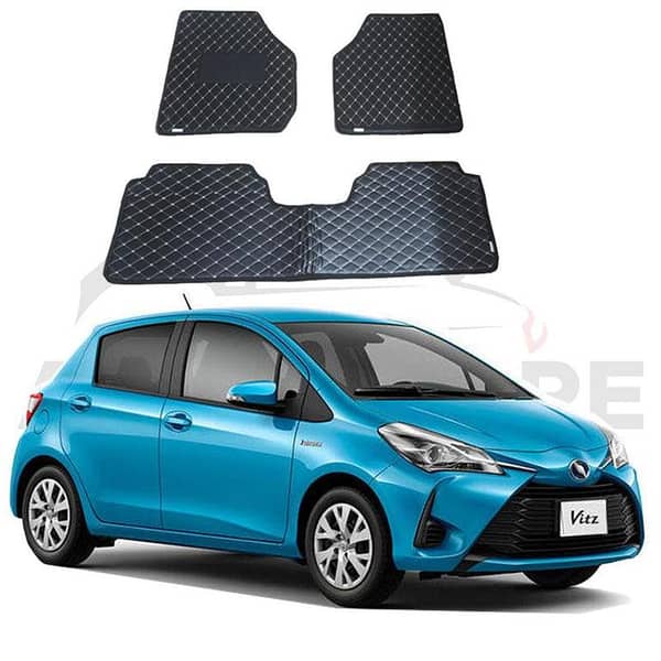 Toyota Vitz 7D Flat Style Floor Mats for 2012-2020 Models