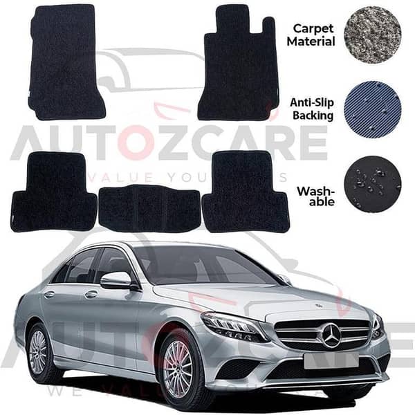 Mercedes C180 5-Piece Genuine Carpet Floor Mats for 2015-2021 Models