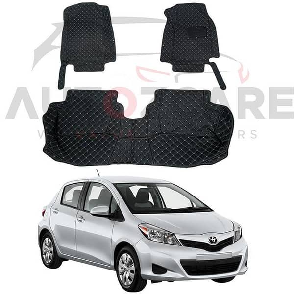 Toyota Vitz 2021-2025 7D Floor Mats for Enhanced Interior Protection