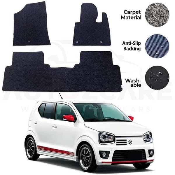 Suzuki Alto 2014-2021 Genuine Carpet Floor Mats Set - 3 Pieces