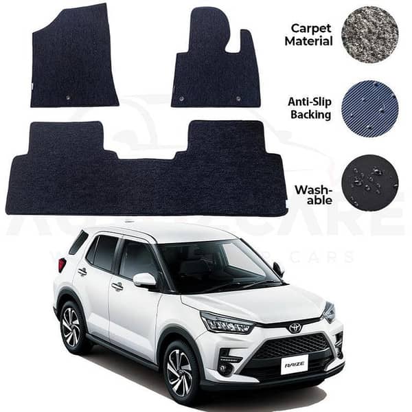 Toyota Raize Genuine Fitting Carpet Floor Mat 3PCS - Model 2019-2025