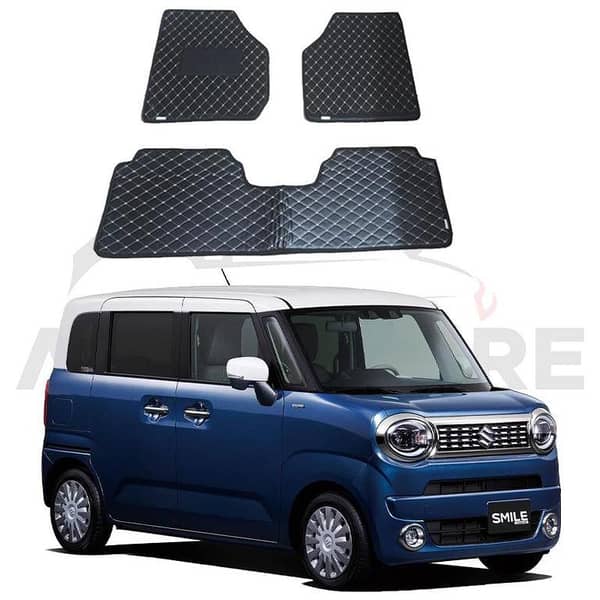 Suzuki Wagon R 7D Flat Style Floor Mats (2 Pieces) for Models 2021-2025