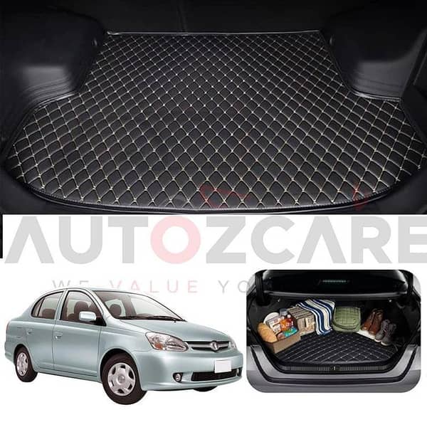 Toyota Platz 7D Custom Car Trunk Mat - Model 1999-2005