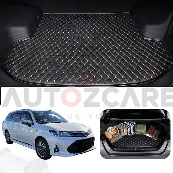Toyota Corolla Fielder 7D Custom Car Trunk Mat - Model 2013-2019
