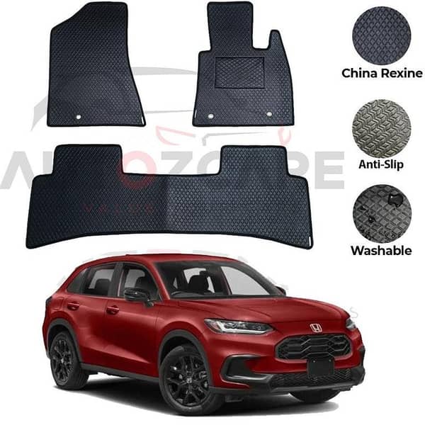 Honda HR-V China Rexine Floor Mat 3PCS - Model 2022-2025