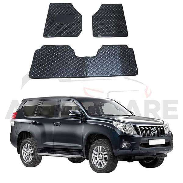 Toyota Prado FJ150/FJ160 Flat Style Floor Mats - 4 Piece Set for Model Years 2009-2025