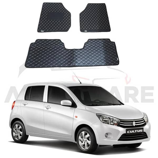 Suzuki Cultus 7D Floor Mats (Flat Style) - Model 2017-2025