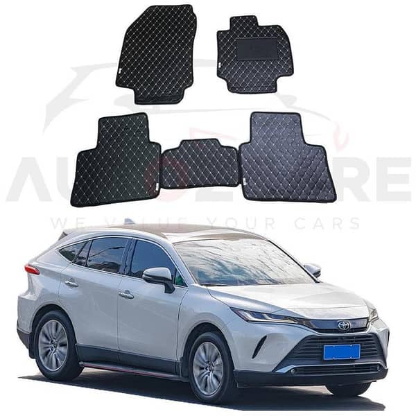 Toyota Harrier 7D Floor Mat ( Flat Style ) 5Pcs - Model 2023 - 2025