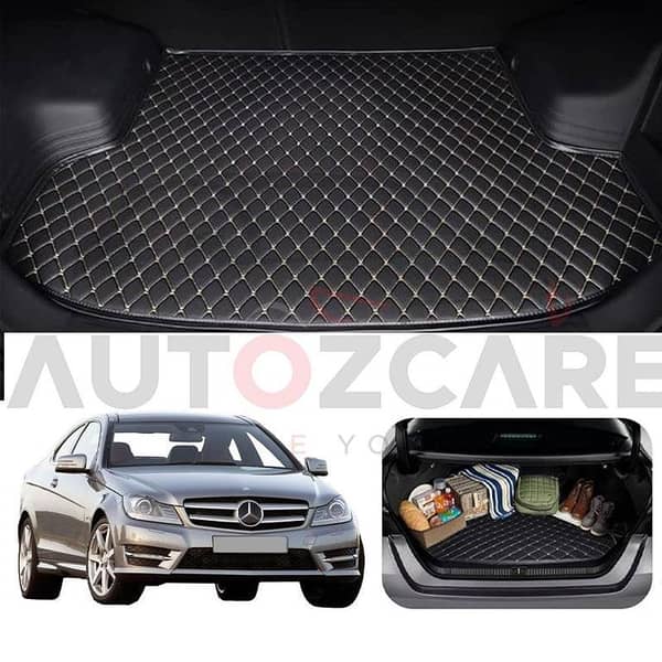 Mercedes C180 7D Custom Car Trunk Mat -Model 2008-2014