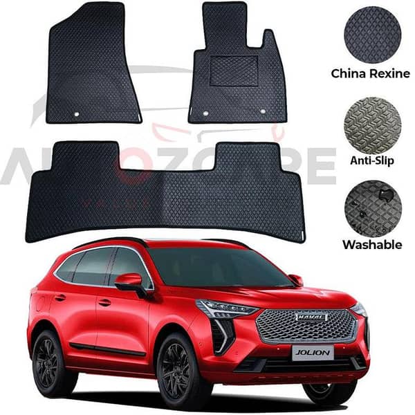 Haval Jolion 2021-2025 Rexine Floor Mats Set of 3