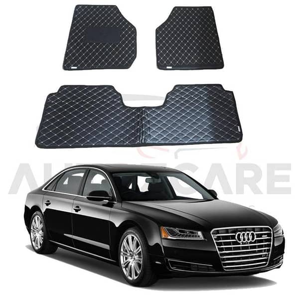 Audi A8 7D Floor Mat ( Flat Style ) 3PCS - Model 2009-2017