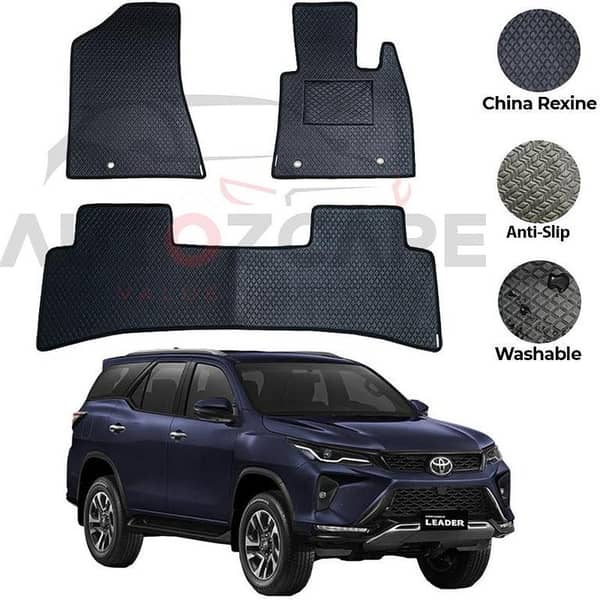 Toyota Fortuner 2017-2025 Rexine Floor Mats Set of 4