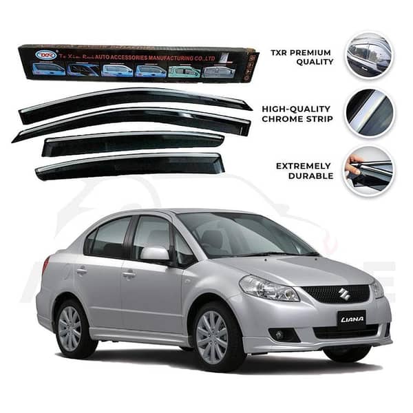 Suzuki Liana TXR Sun Visor with Chrome for Model Years 2006-2014