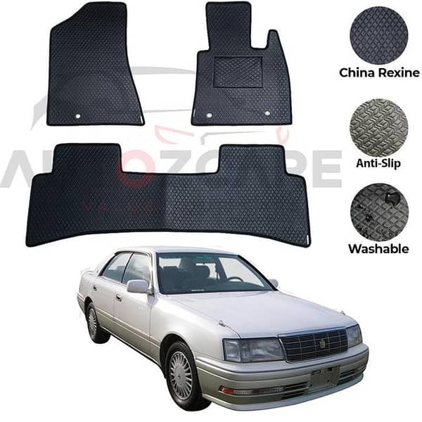 Toyota Crown China Rexine Floor Mat 3PCS - Model 1995-1999