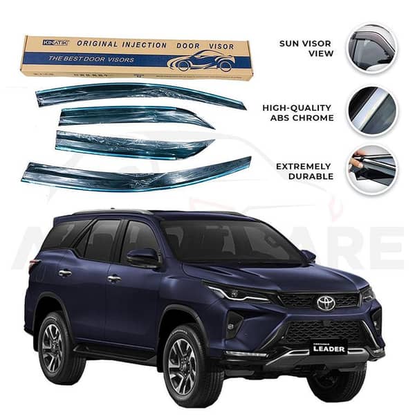 Toyota Fortuner Air press sun visor with chrome - Model 2017-2025