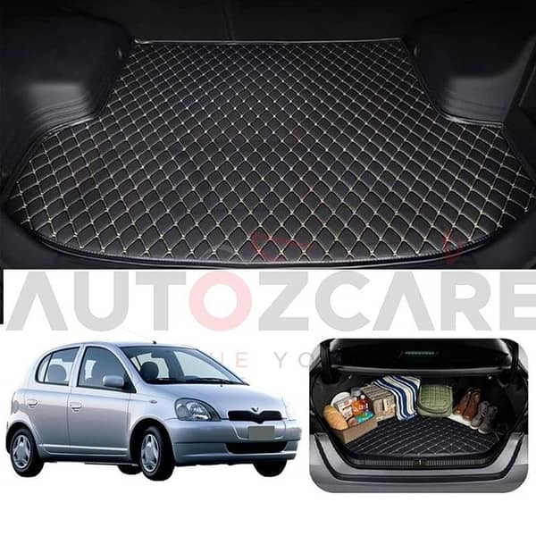 Toyota Vitz Custom 7D Trunk Mat for 1998-2004 Models