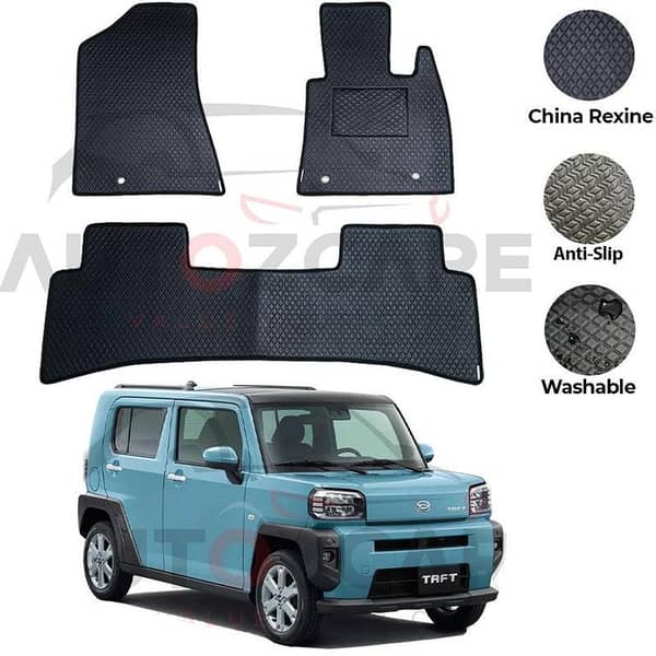 Daihatsu Taft 3-Piece Rexine Floor Mats for Models 2020-2025