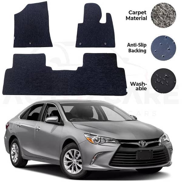 Toyota Camry Carpet Floor Mats Set - Genuine Fit for Models 2012 to 2017