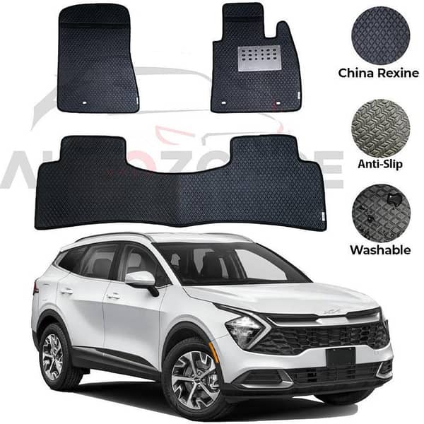 Kia Sportage China Rexine Floor Mat 3PCS - Model 2025