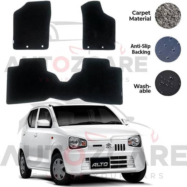 Suzuki Alto Fitting Carpet Floor Mat 3PCS - Model 2019-2025