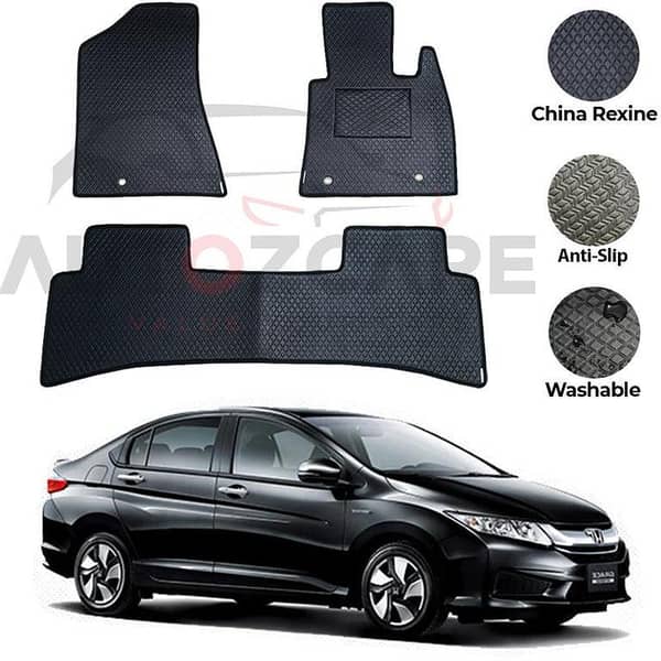 Honda Grace 2018-2019 Floor Mat Set - 3 Pieces of China Rexine