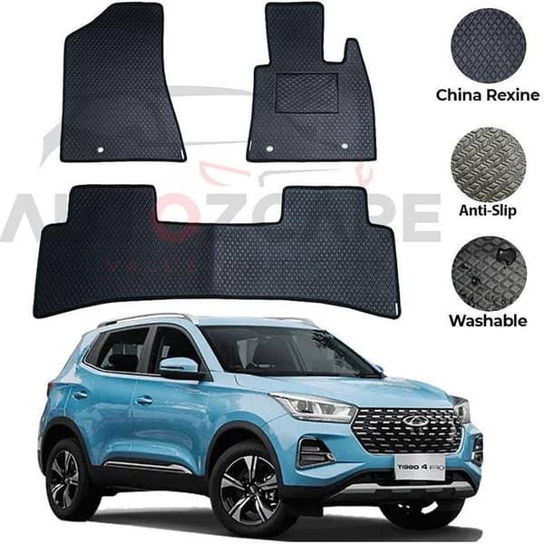 Chery Tiggo 4 Pro 2022-2025 Rexine Floor Mats Set of 3