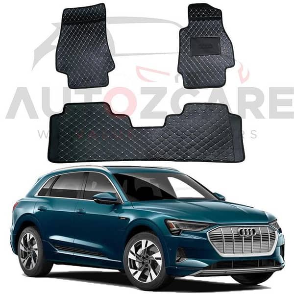 Audi E-Tron 7D Floor Mats ( Flat Style ) 4Pcs - Model 2020-2025