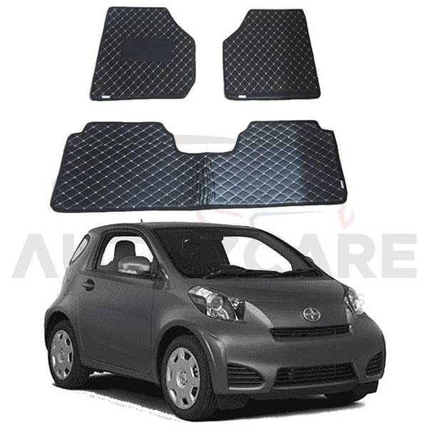 Toyota IQ 7D Flat Style Floor Mats for 2008-2018 Models
