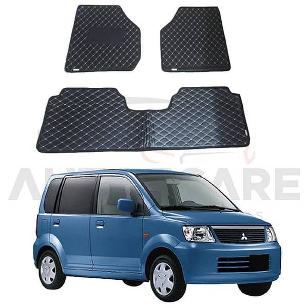 Mitsubishi EK Wagon 7D Floor Mat ( Flat Style ) 2Pcs - Model 2000-2006