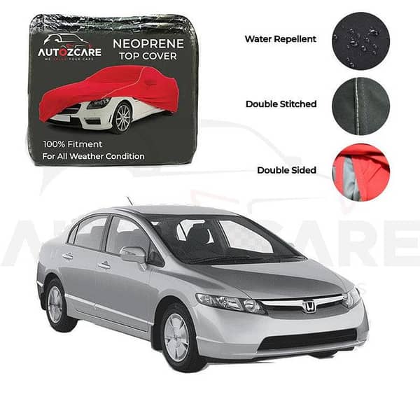 Honda Civic Neoprene Car Top Cover for 2002-2005 Models