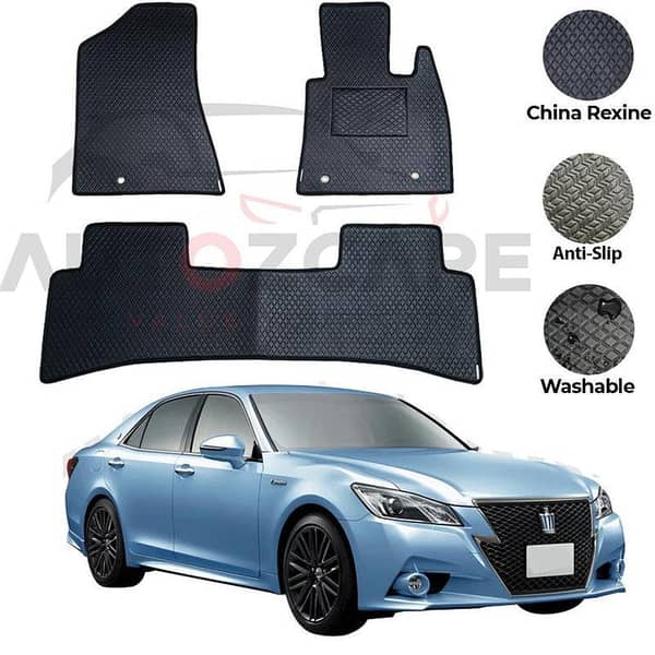 Toyota Crown Royal Saloon China Rexine Floor Mat 3PCS - Model 2024-2025