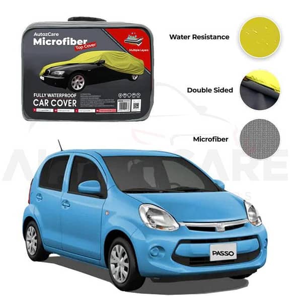 Toyota Passo Microfiber Car Cover for 2011-2016 Models - Waterproof and Weather-Resistant