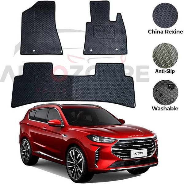 Jetour X70 Plus China Rexine Floor Mat 4PCS - Model 2025