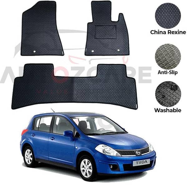 Nissan Tiida 2004-2011 Rexine Floor Mats Set of 3