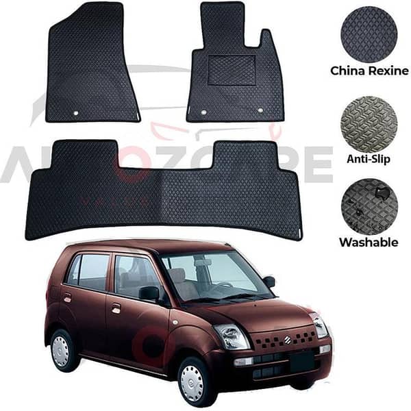 Suzuki Alto 2004-2009 Rexine Floor Mats Set of 3