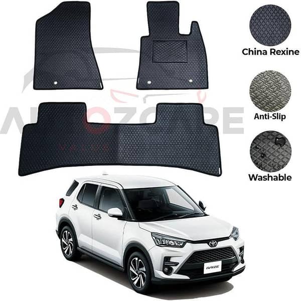 Toyota Raize China Rexine Floor Mat 3PCS - Model 2019-2025