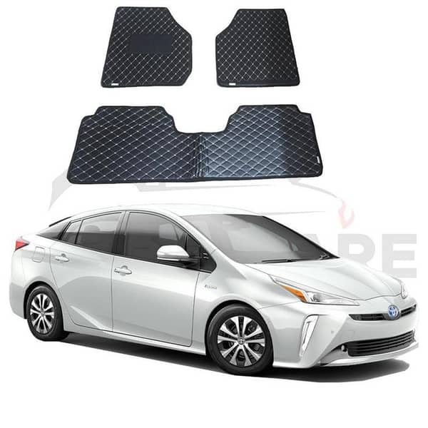 Toyota Prius 7D Flat Style Floor Mats for 2016-2022 Models
