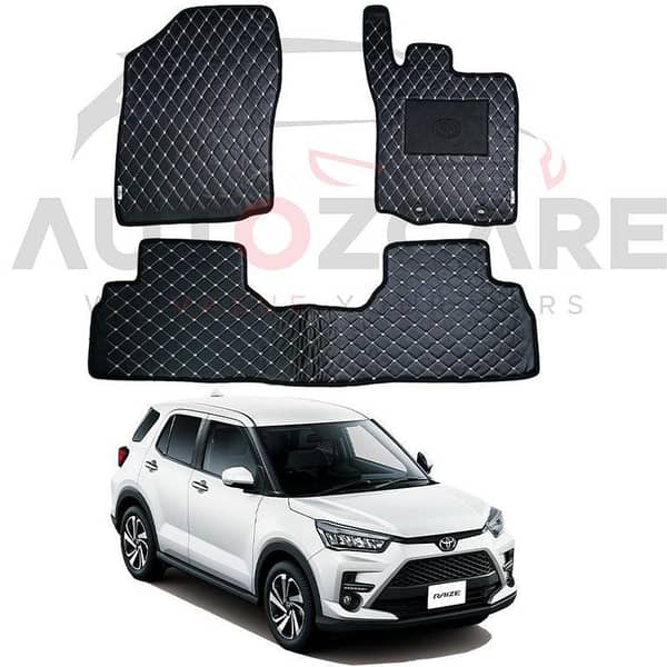 Toyota Raize 7D Flat Floor Mats for 2019-2025 Models