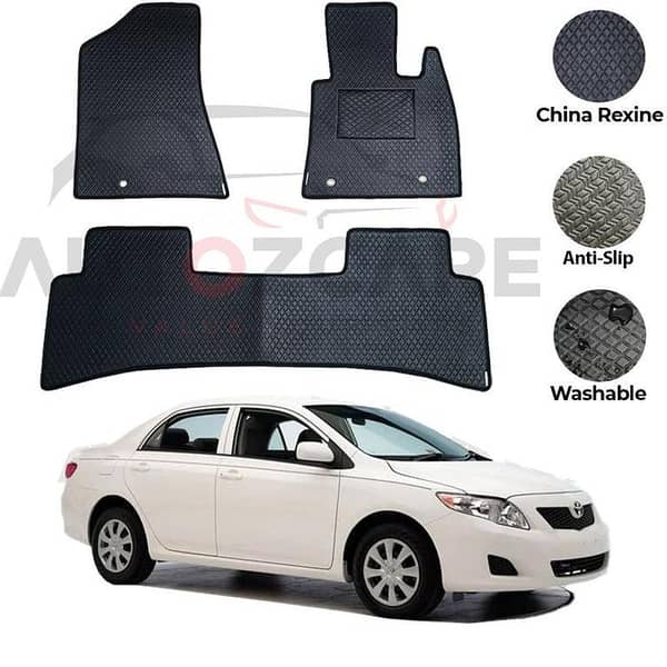 Toyota Corolla China Rexine Floor Mat 3PCS - Model 2009-2013