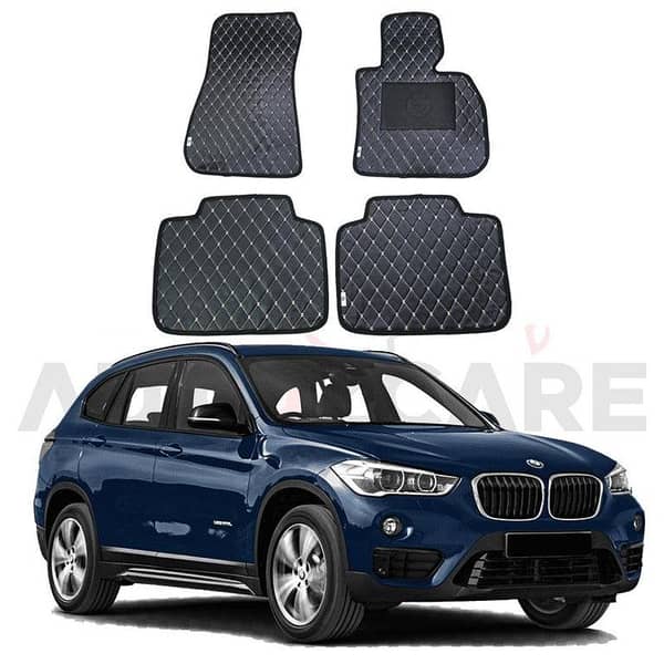 BMW X1 7D Floor Mats ( Flat Style ) 4Pcs - Model 2016-2025