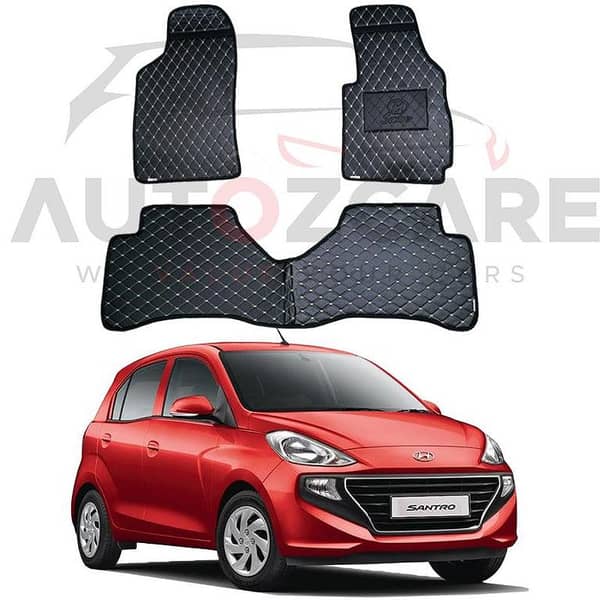 Hyundai Santro 7D Flat Style Floor Mat for Models 2003 to 2014