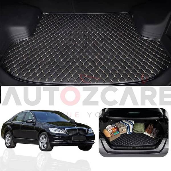 Mercedes S250 7D Custom Car Trunk Mat - Model 2005-2013
