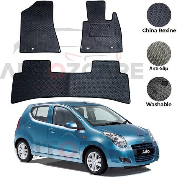 Suzuki Alto 2009-2014 Floor Mats - China Rexine, Set of 3