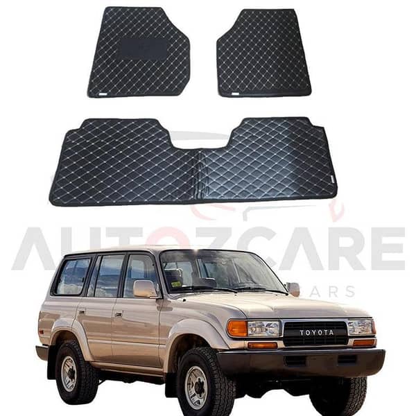 Toyota Land Cruiser 7D Floor Mat ( Flat Style ) 3PCS - Model 1990-1998