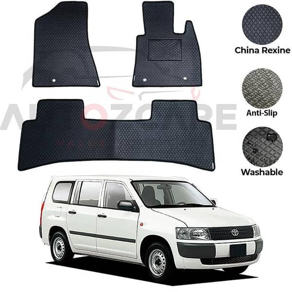 Toyota Probox Rexine Floor Mats Set of 3 for Models 2002-2018